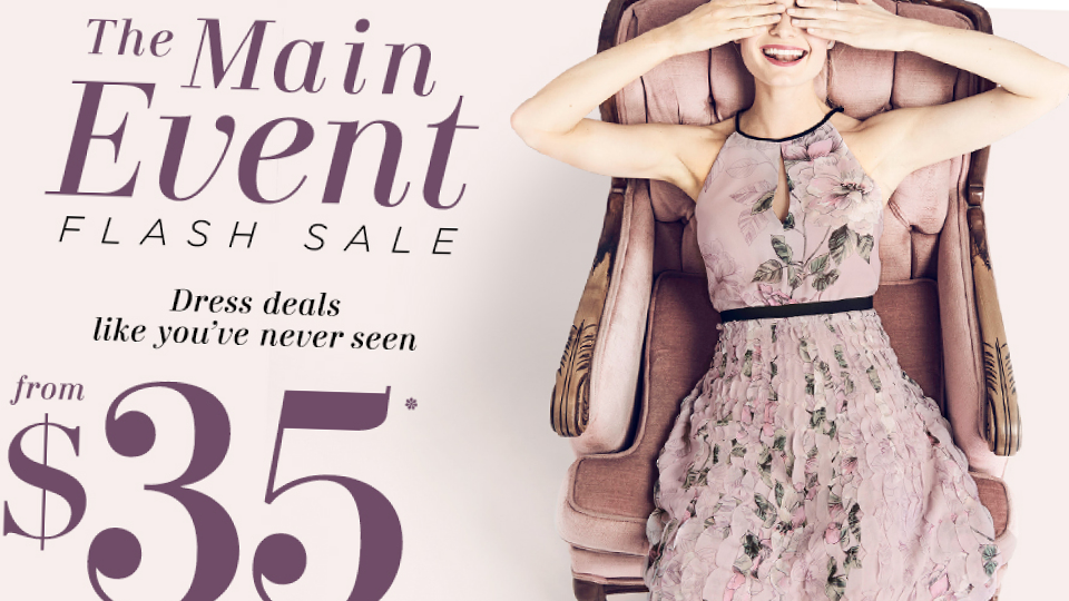 The Main Event Flash Sale Email Package