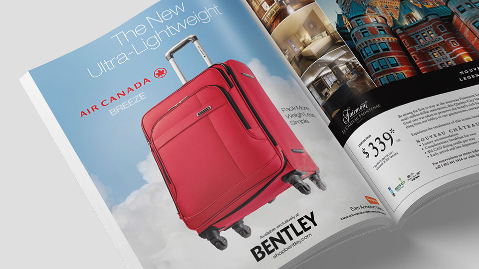 Air Canada Ultra-Lightweight Luggage Campaign